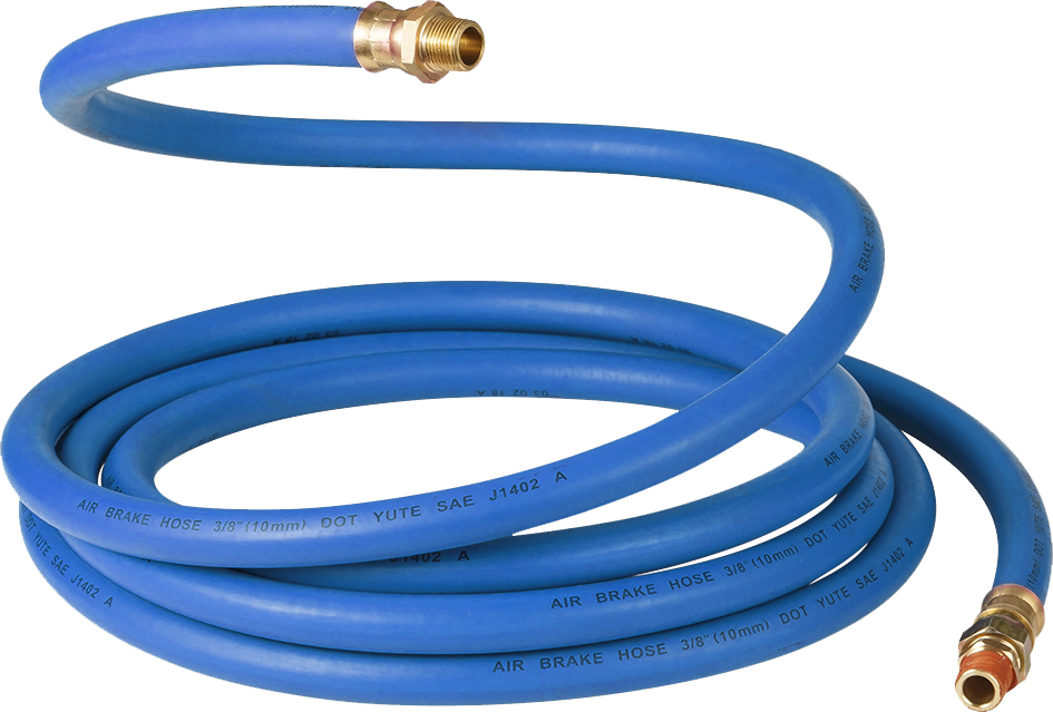 High Quality Black Red Blue 3/8 Heavy Duty Truck Air Line Hose Assembly