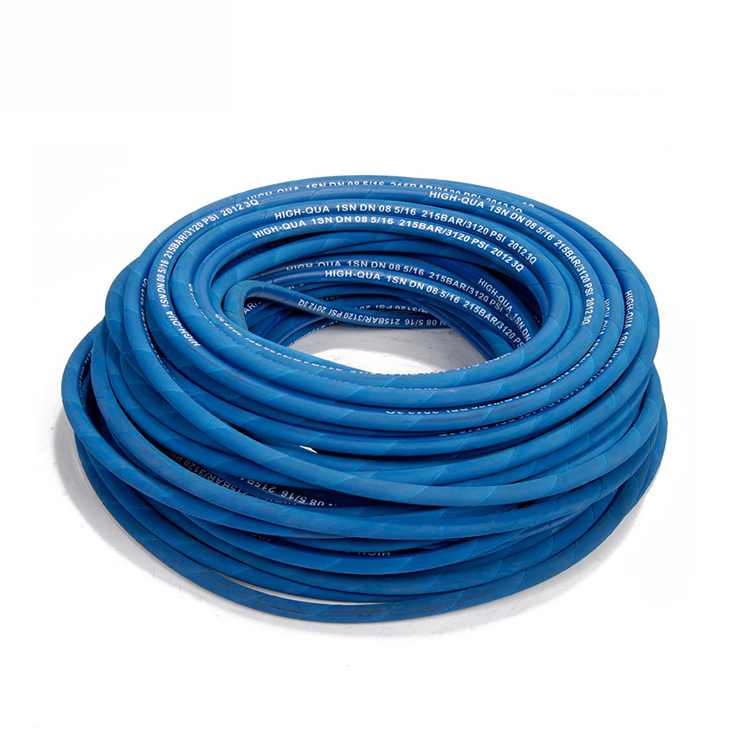 High-Pressure Steel Wire Braided Flexible Hydraulic Hose for Power Steering