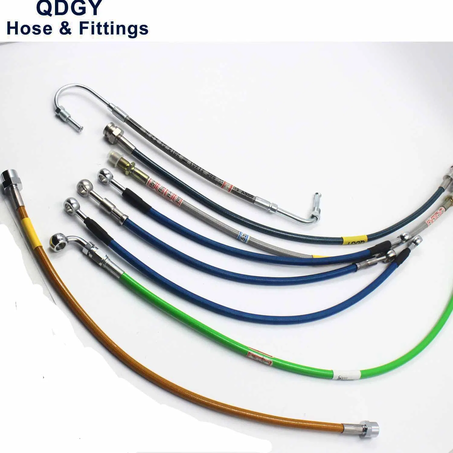 Universal Dirt Bike Racing ATV UTV An3 Motorcycle Stainless Steel Braided Brake Hose Line Steel Brake Cable Hydraulic Clutch Banjo Oil Pipe Hose Assembly Line
