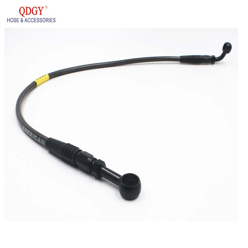 Motorcycle Dirt Bike Braided Steel Hydraulic Reinforce Brake Line Tube 500 to 2400mm Universal Fit Racing Mx Clutch Oil Hose