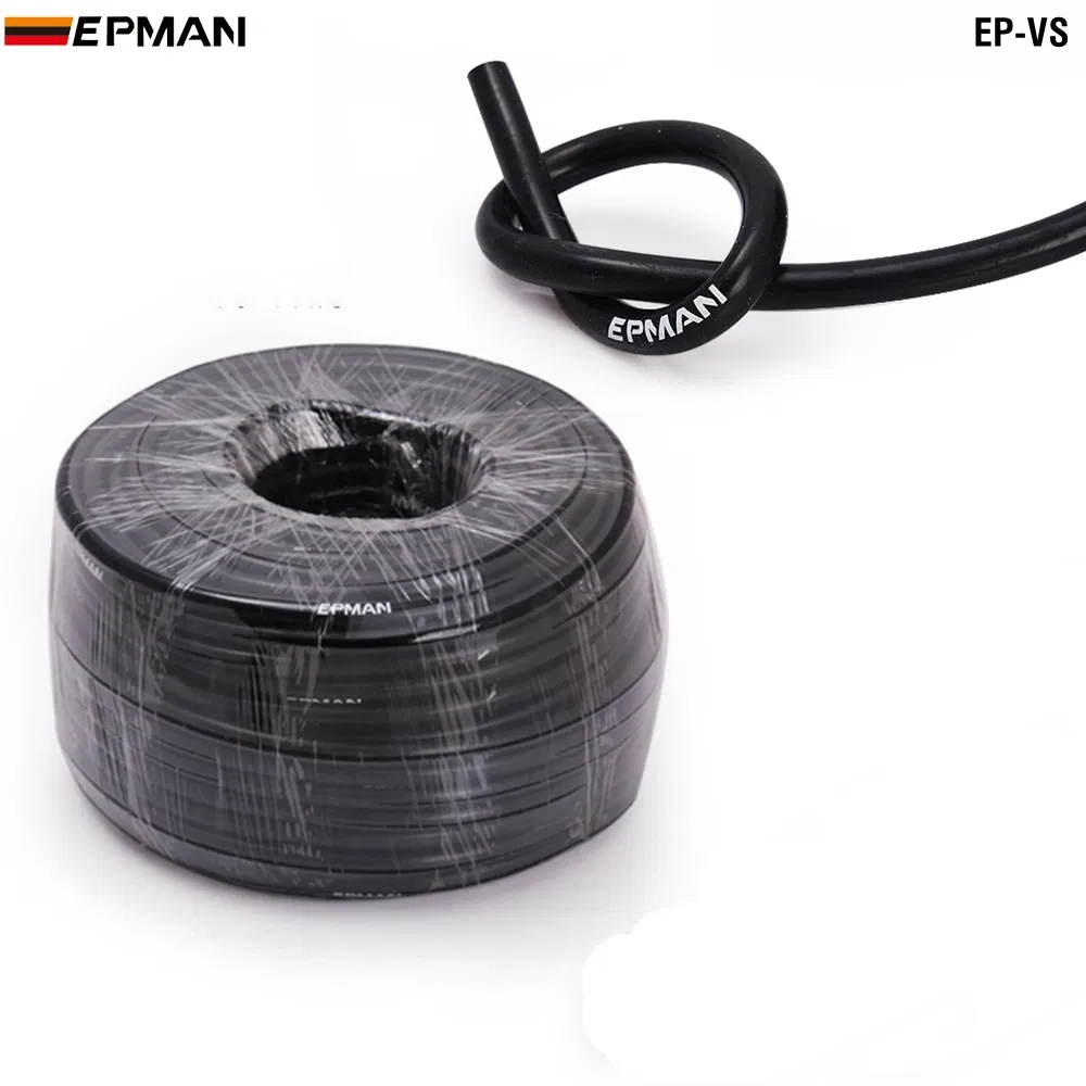 Epman Black Silicone Vacuum Hose Tubing Silicone Pipe ID 3mm 4mm 5mm 6mm 8mm 10mm 12mm 14mm Ep-Vs