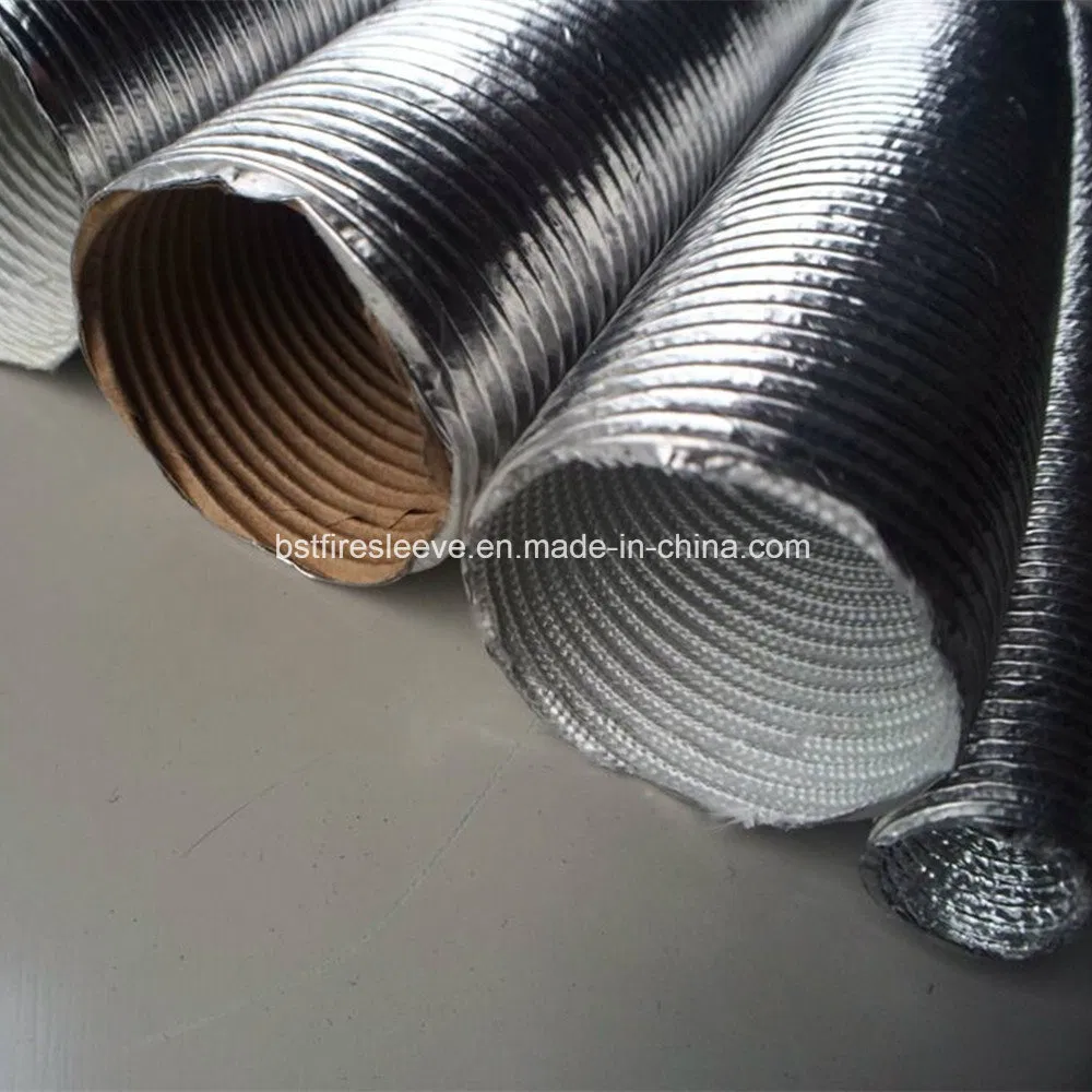 Transmission Oil Cooler Line Hose Heat Protective Sleeve Aluminum Thermal Hose Diesel Heater Air Ducting