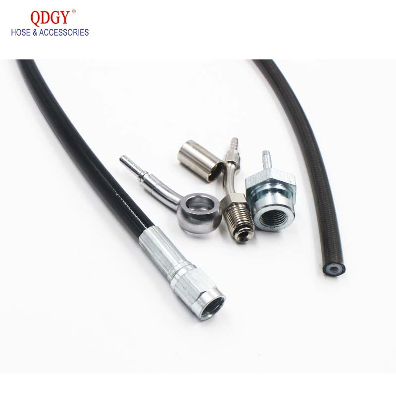Motorcycle Dirt Bike Braided Steel Hydraulic Reinforce Brake Line Tube 500 to 2400mm Universal Fit Racing Mx Clutch Oil Hose
