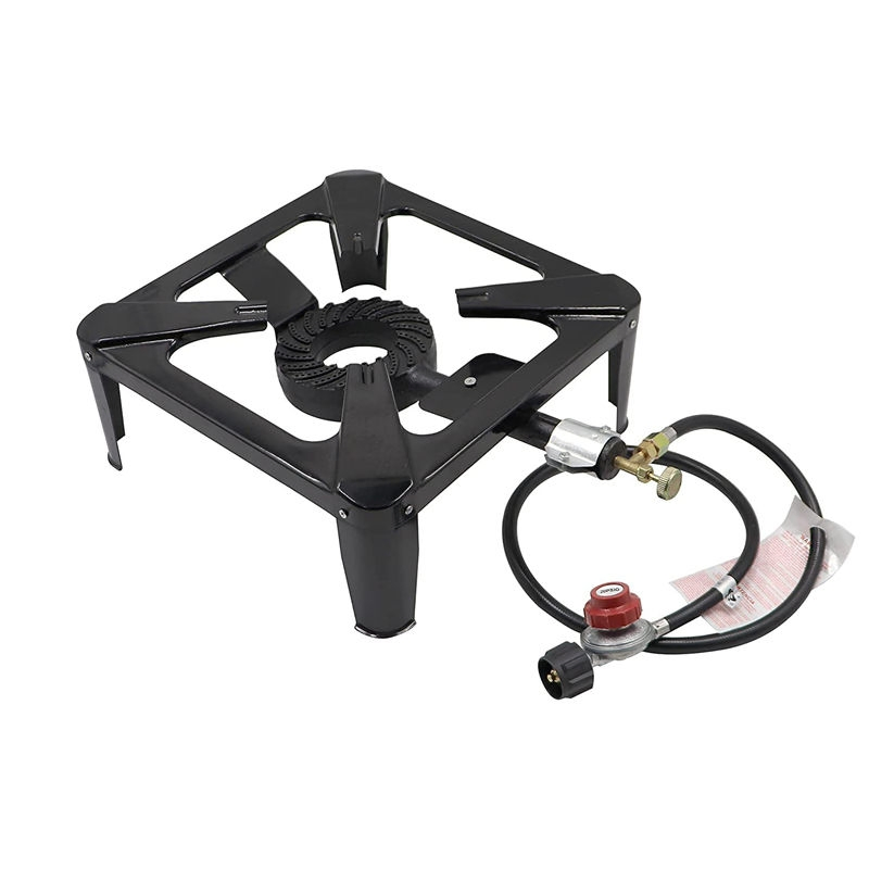 Portable Outdoor Cooker Gas Stove for Camping Small Gas Cookers with 20psi Regulator and Gas Hose