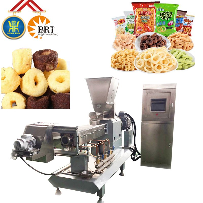 Pillow Bars Sticks Extruder Corn Rice Injection Puffing Snacks Food Processing Machinery Production Line