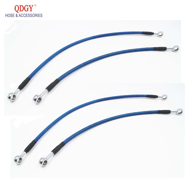 Motorcycle Dirt Bike Braided Steel Hydraulic Reinforce Brake Line Tube 500 to 2400mm Universal Fit Racing Mx Clutch Oil Hose