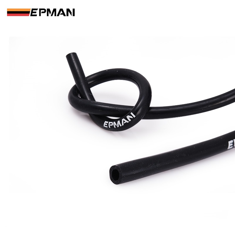 Epman Black Silicone Vacuum Hose Tubing Silicone Pipe ID 3mm 4mm 5mm 6mm 8mm 10mm 12mm 14mm Ep-Vs