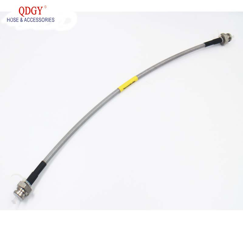 PU Cover Hydraulic Oil Hose Assemblies for Motorcycle 40-220cm Fitting Stainless Brake Clutch Line Gasoline Hose 10mm