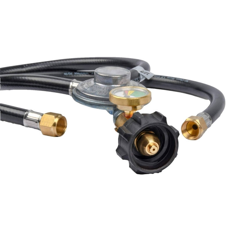 Y Splitter Propane Regulator, 2 Hose Low Pressure Regulator Kit for Most Lp Gas Grill, Heater, Camping Stove