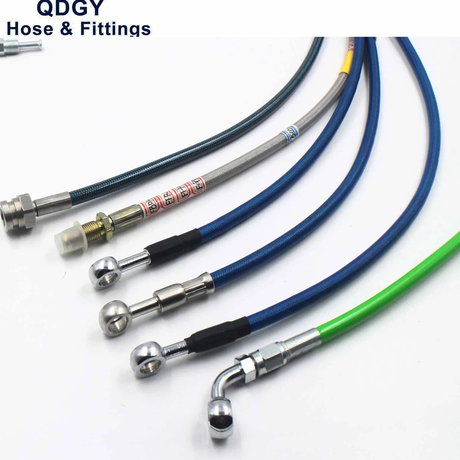 Universal Dirt Bike Racing ATV UTV An3 Motorcycle Stainless Steel Braided Brake Hose Line Steel Brake Cable Hydraulic Clutch Banjo Oil Pipe Hose Assembly Line
