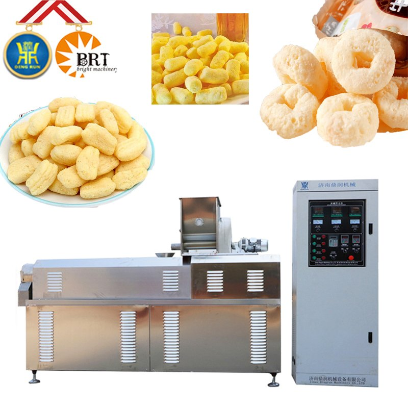 Pillow Bars Sticks Extruder Corn Rice Injection Puffing Snacks Food Processing Machinery Production Line
