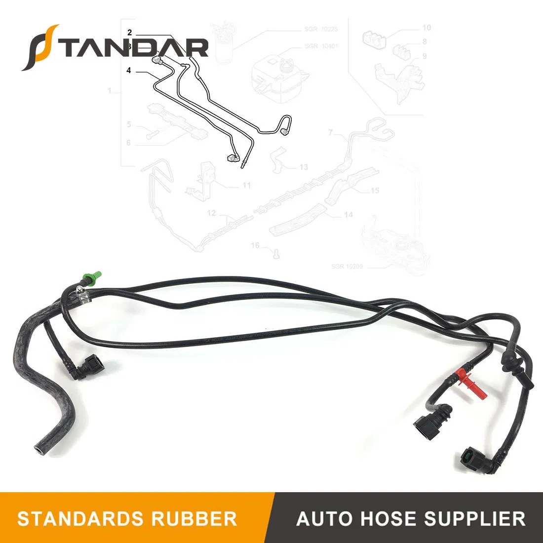 Auto Nylon Fuel Injection Line for FIAT Doblo 1.3 Multijet 51743941