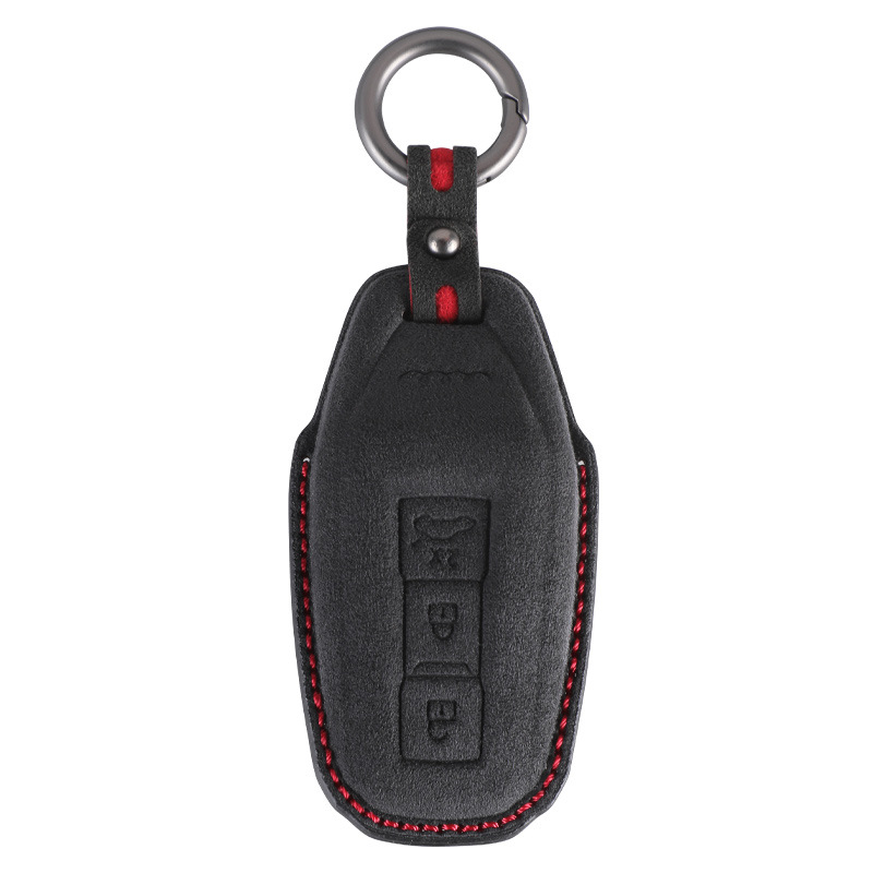 Suede Key Case Car Key Cover for Audi A5L Q6L E-tron A6L Sportback Accessories