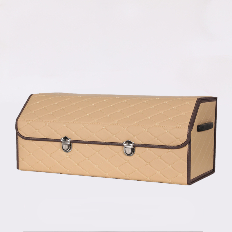 Luxury Interior Car Accessories for Leather Auto Trunk Organizer for Suv Car Truck
