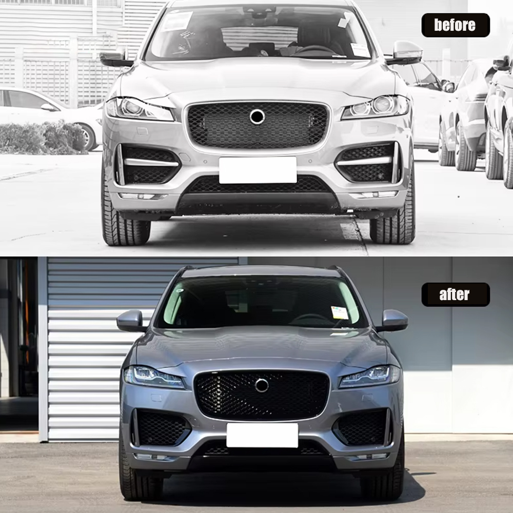 CS Accessories Front Grille Bumper 2018 Upgrade for jaguar f Pace Body Kit