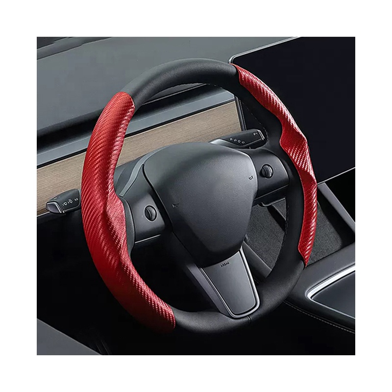 High Quality Steering Wheel Cover for jaguar Xf E f s X Type Pace Xe Xj X250 X351 Xjl Suede Carbon Fiber Interior Accessories