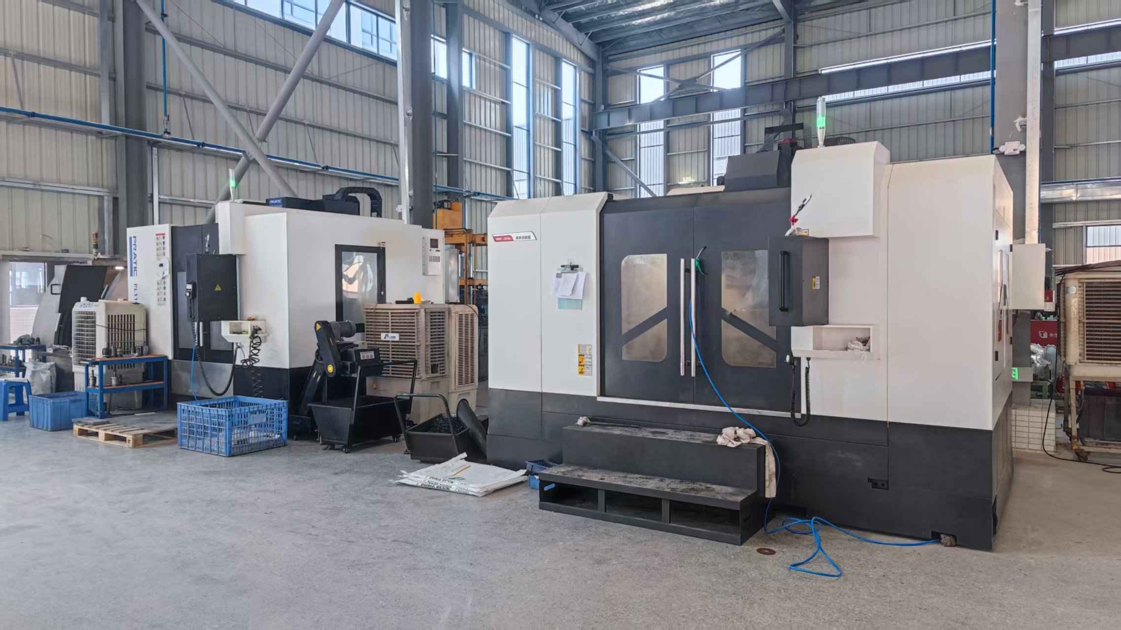 CNC Machining Center Workspace