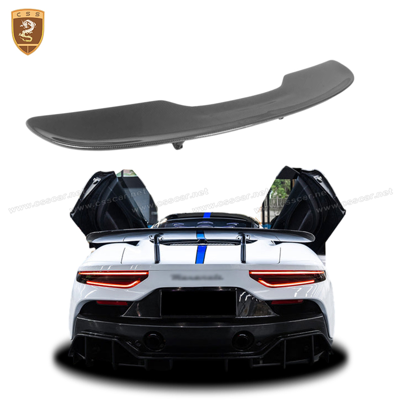 Dry Carbon Fiber Gt Rear Spoiler Wing for Maserati Mc20 2020+