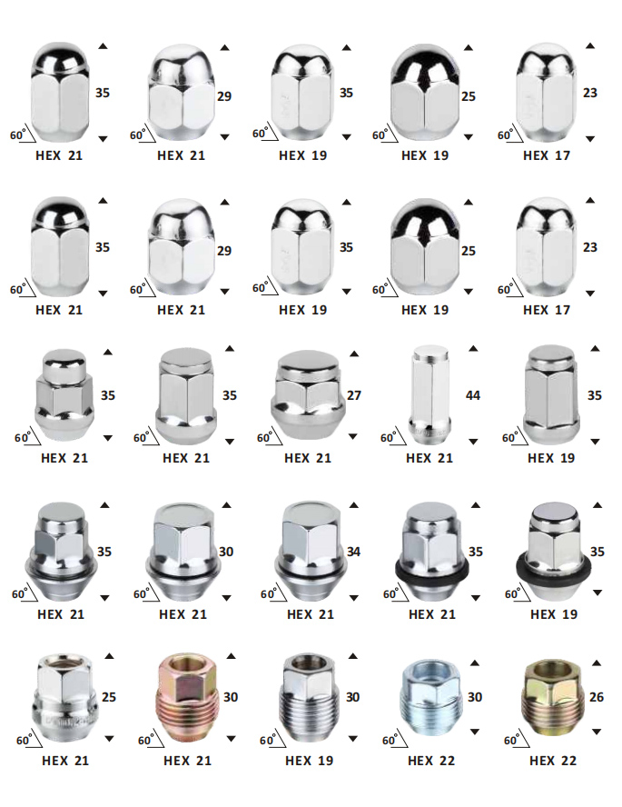 Wheel Hub Accessories for Peugeot Citroen Lug Bolts OE 16 073 709 80 M12 X 1.25 X48.5mm
