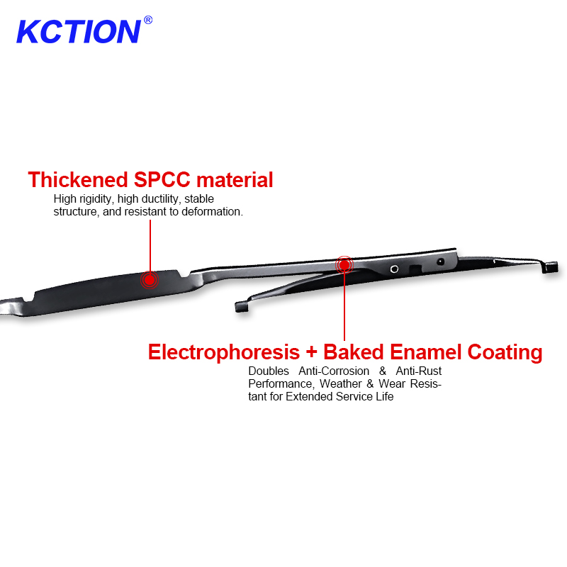 Kction Wholesale Car Accessories New Arrival OEN Universal Hybrid Windshield Wipers Natural Rubber U-HOOK Hybrid Wiper Blade