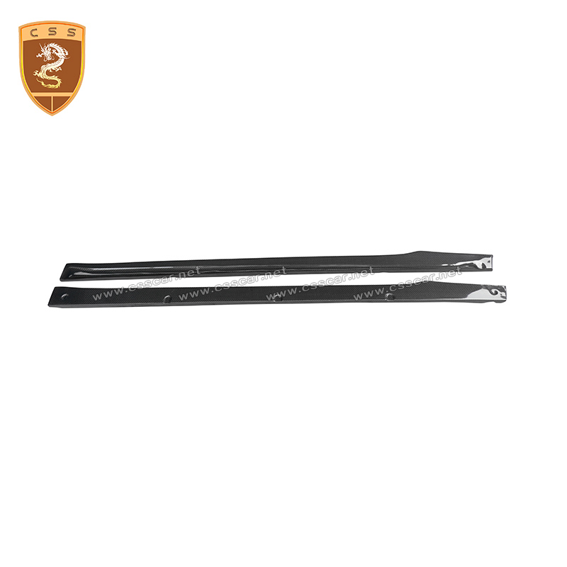Car Accessories Suppliers Carbon Fiber Side Skirt for Porsche 718 Upgrade to Css Style