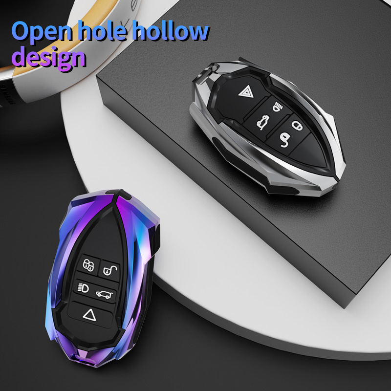 Luxury Zinc Alloy Car Key Bag All-around Land Rover Smart Car Key Cover Case for LandRover Evoque Jaguar Car Accessories 2022