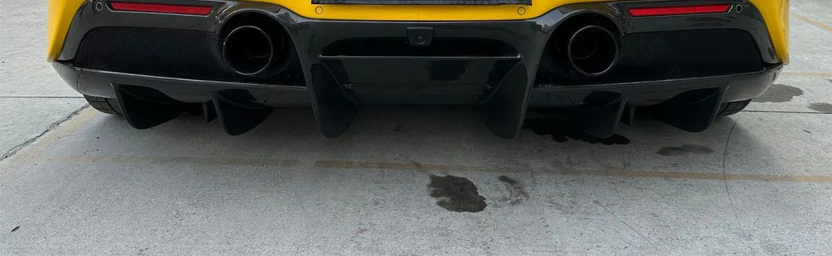 for Ferrari F8 OEM Style Car Accessories Dry Carbon Fiber Rear Bumper Spoiler Car Parts Ferrari F8 Rear Lip Bumper