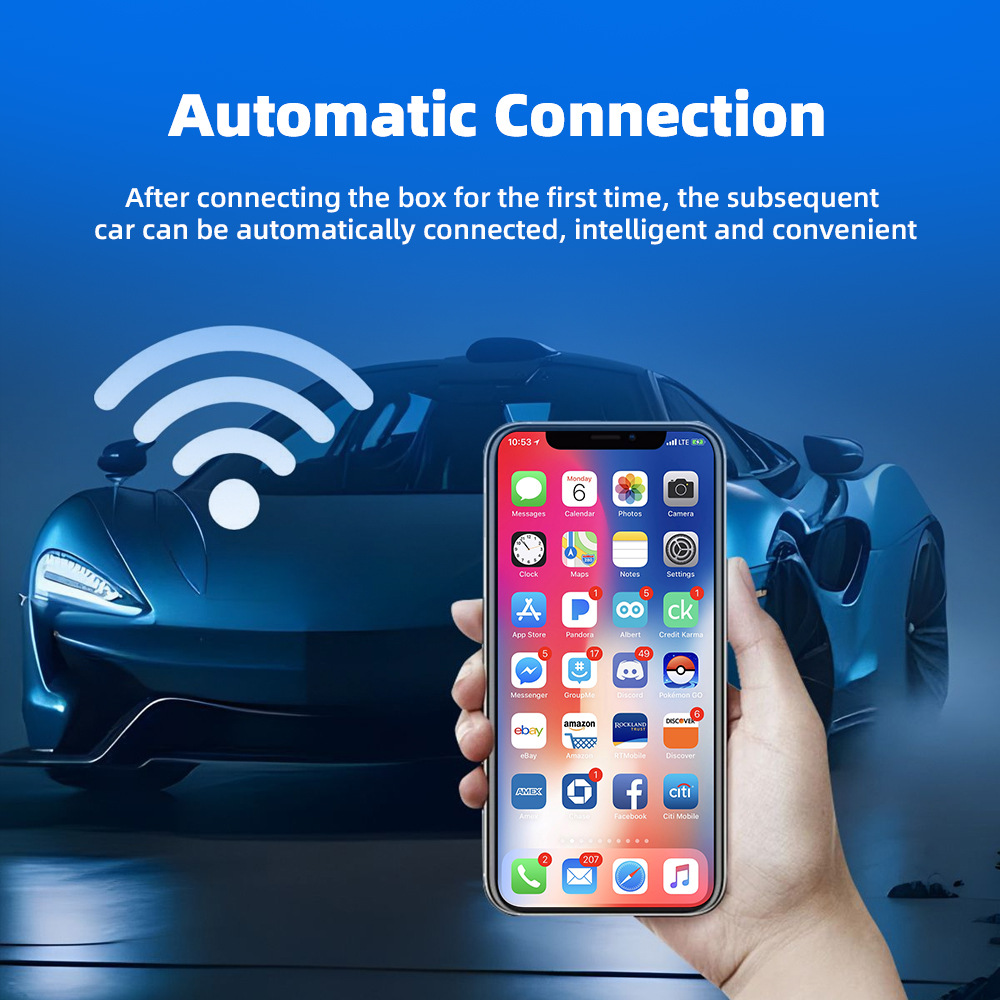 Mini 2.4 5ghz Usb-c Wireless Adapter Carplay Android Auto For Apple Dongle