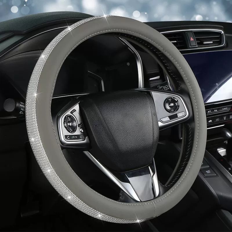 Reliable Crafted Leather Car Steering Wheel Cover Pressure Relief Car Steering Wheel Cover for Automobile Accessories