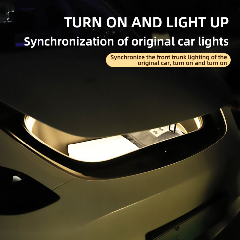 New Car LED Ambient Light for Tesla Model Y and Model 3 Front Trunk Interior Lighting Accessory