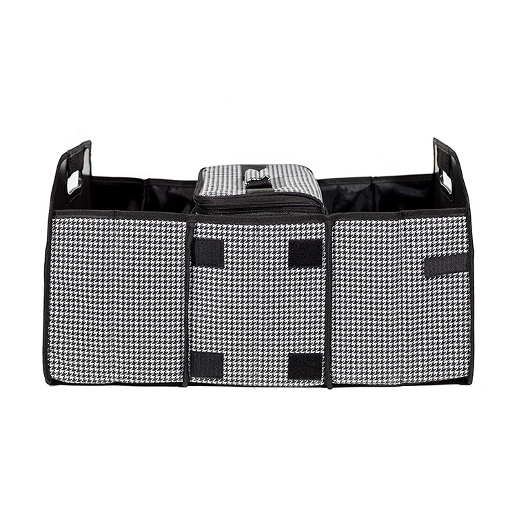 Multi-Use Luxury SUV Drive Trunk Organizer with 4-7 Compartments for Car Folders Bags Tools &amp; Food Storage Garage Shelves