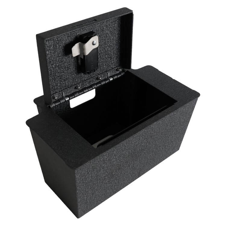 Tuojue Luxury Metal Interior Lock Box Truck/SUV Center Console Safe Chevy Interior Accessories