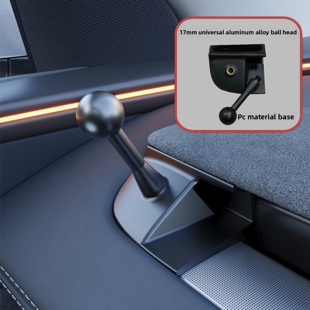 Tesla Cross-border Renewal Model Y Standard Car-mounted Dedicated Magnetic 360-degree Rotation Phone Holder Accessories