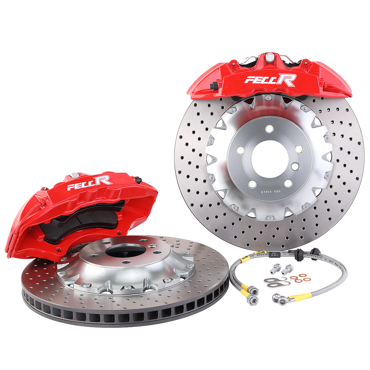 Customized and Upgraded the Brake Caliper and Aluminum Bracket Accessories for Volvo XC60/V60/S60