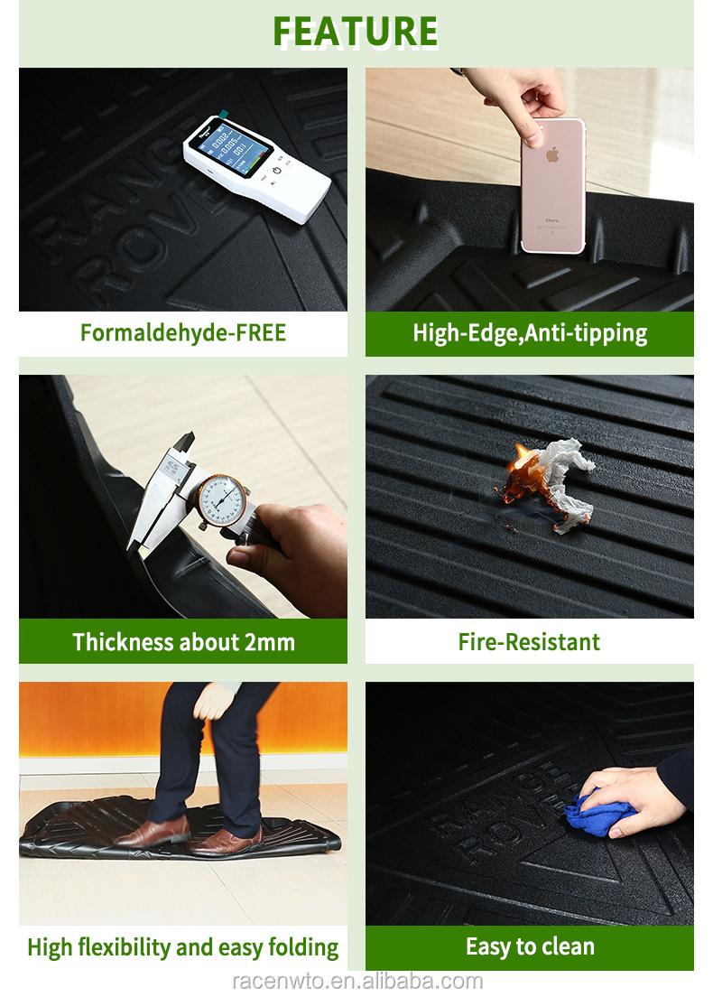 Jaguar f Type Car Accessories Rear Boot Mat Waterproof Trunk Mat Use for f Pace 2016-2020