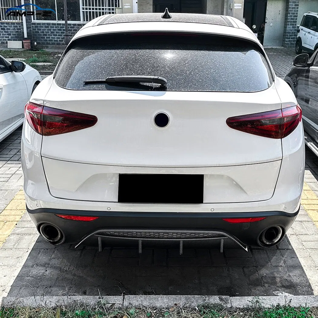 Stelvio Rear Car Bumper Diffuser Splitter for Alfa Romeo Stelvio 2017+ Car Body Kit Car Accessories