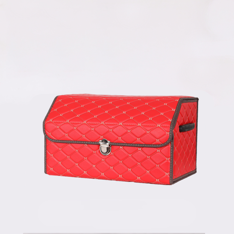 Luxury Interior Car Accessories for Leather Auto Trunk Organizer for Suv Car Truck