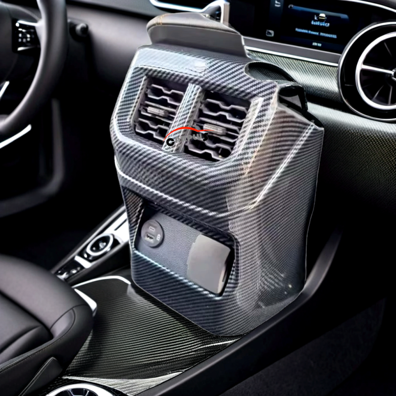 Rear Air Vent Car Interiors for 2023 Ranger T9 Carbon Fiber Auto Accessories Luxury Carbon Color Protection Lamp Cover Bodykit