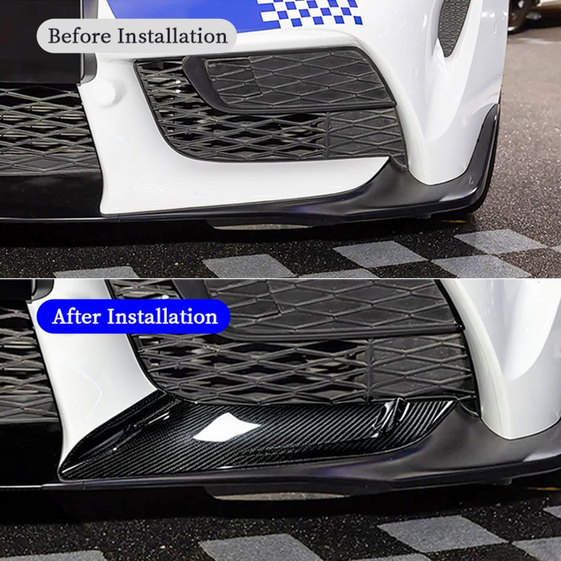 Carbon Fiber Car Part Front Bumper Lip Cover for 2019-2022 Toyota Supra A90 Car Exterior Accessory