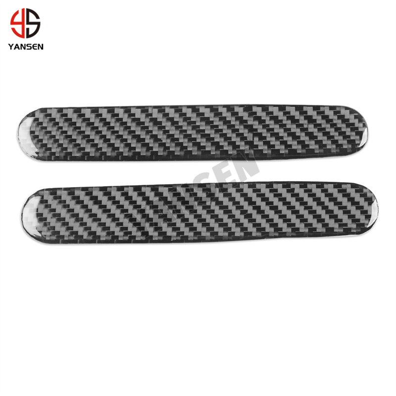 Carbon Fiber Exterior Door Handle Trim Stickers for Jaguar F-TYPE 2013-2022 Auto Interior Accessories