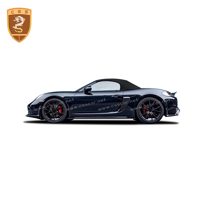 Car Accessories Suppliers Carbon Fiber Side Skirt for Porsche 718 Upgrade to Css Style