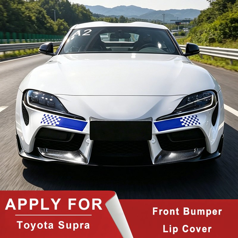 Carbon Fiber Car Part Front Bumper Lip Cover for 2019-2022 Toyota Supra A90 Car Exterior Accessory