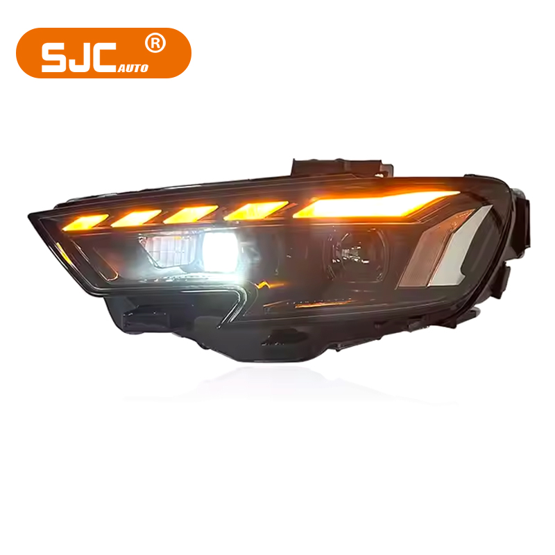 SJC Car Accessories for Audi A3 LED Headlights 2017-2020 Head Lamps Turn Signals Front Lights Daytime Running Light Wholesale