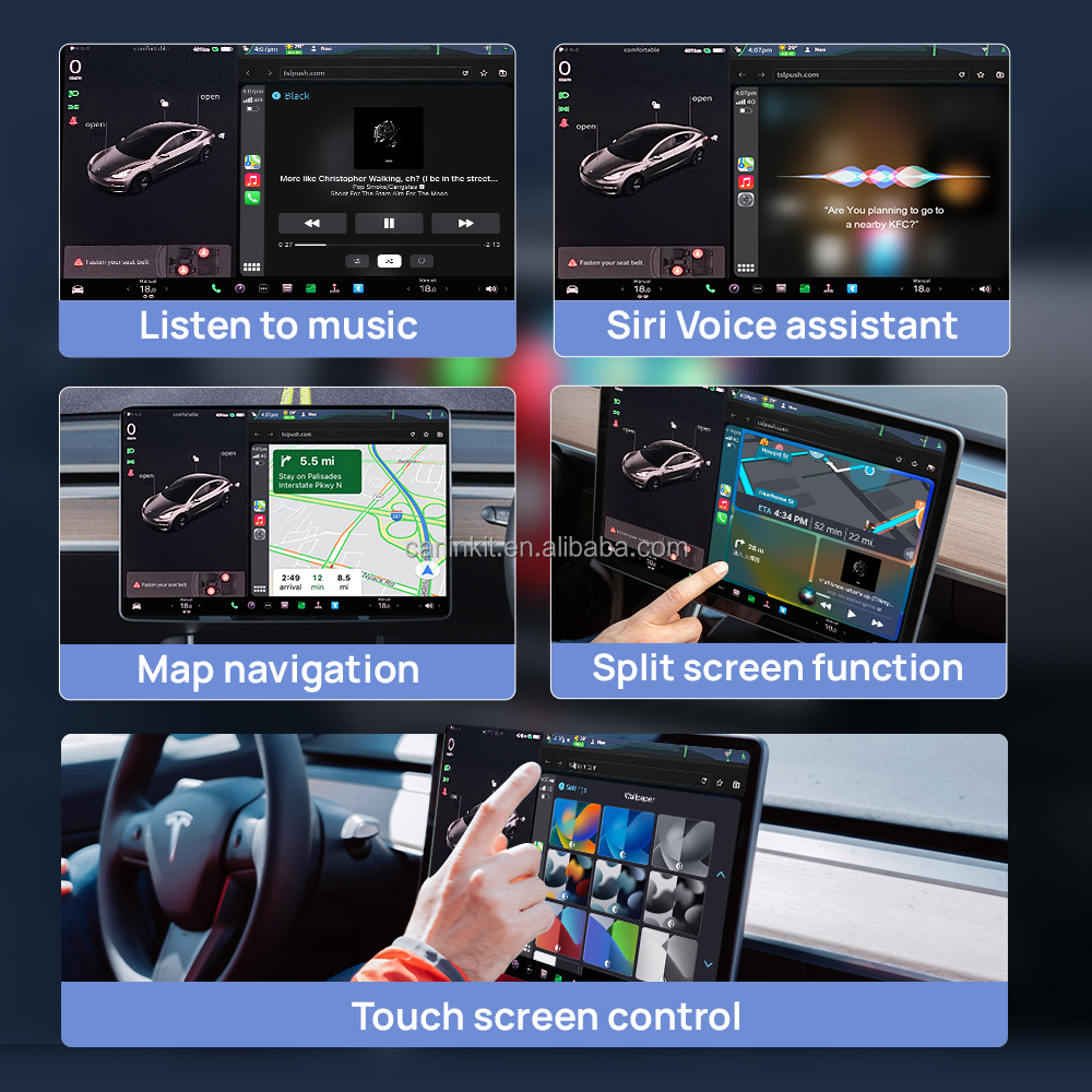 Carlinkit Wireless CarPlay Dongle Tesla Accessories Car Smart Box for Tesla Model 3 X Y S