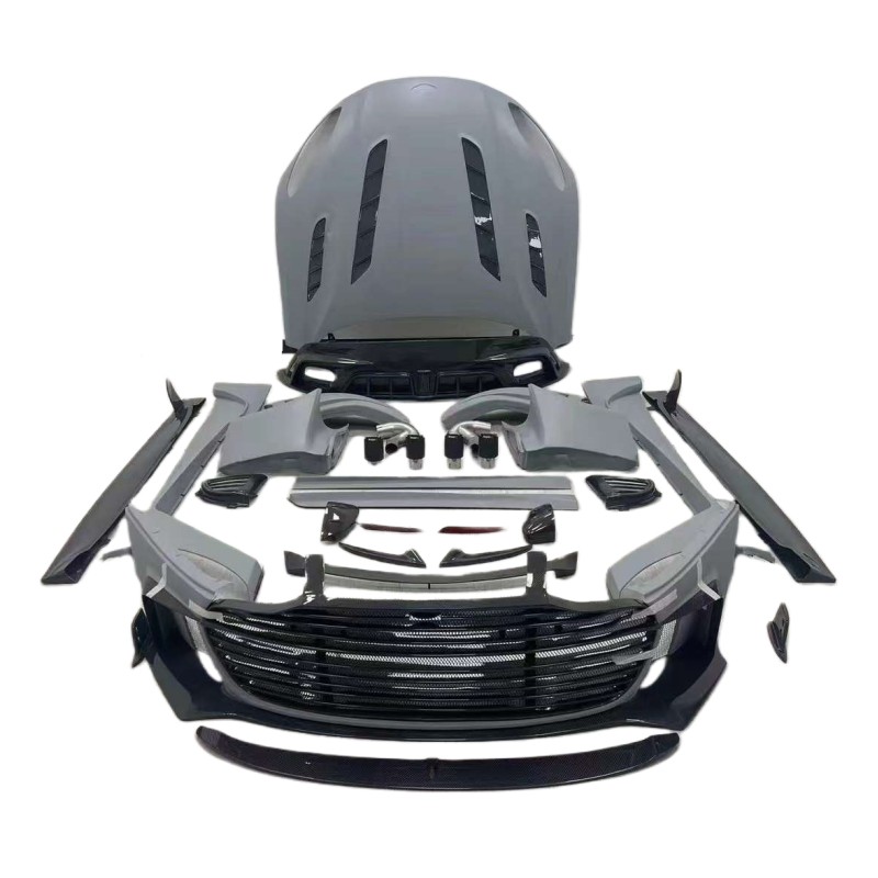 M Style Semi-carbon Fibre Body Kit Front Bumper Rear Bumper Hood Rear Spoiler Fender Grill for Aston Martin DB11