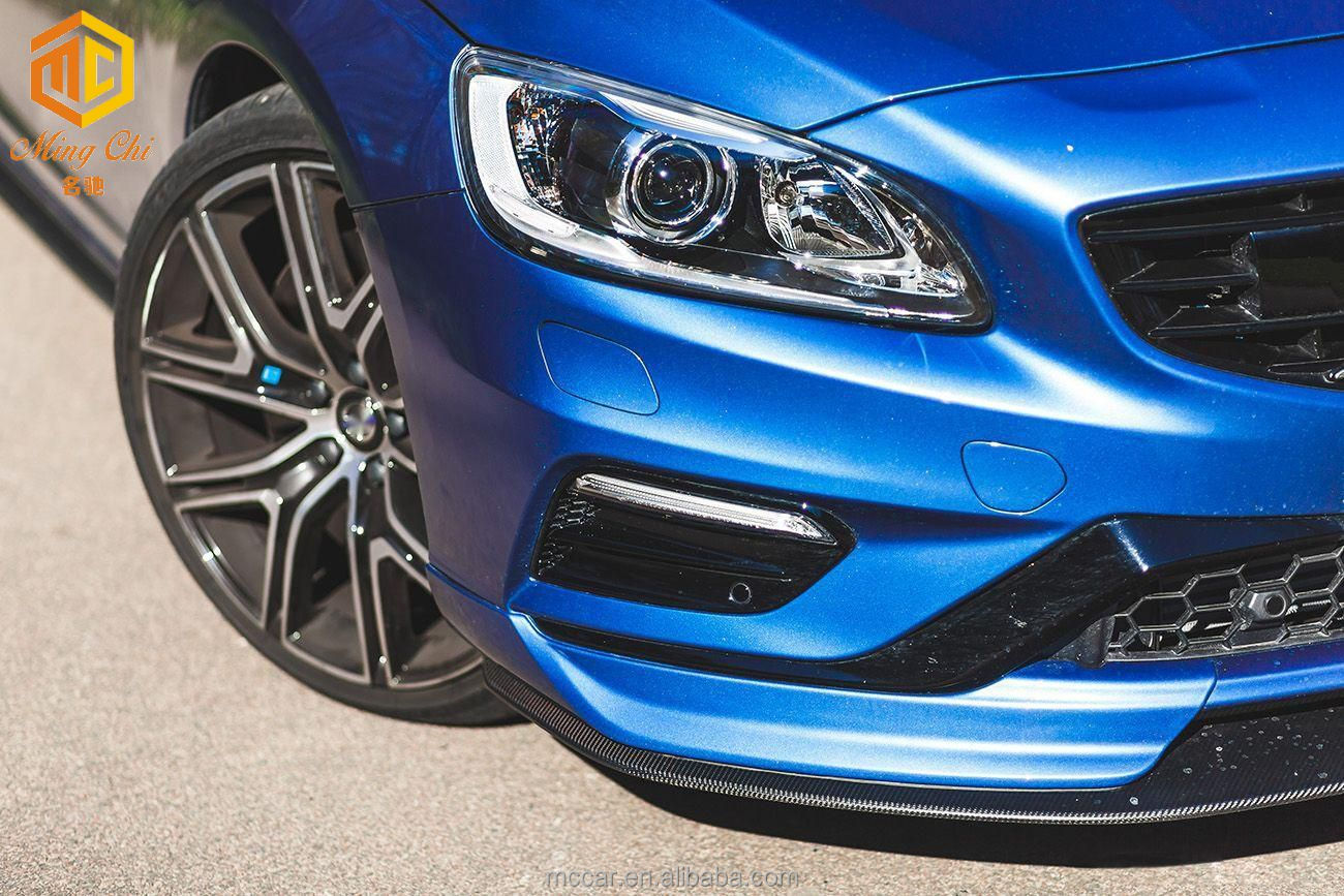 Auto Accessories Dry Carbon Fiber Body Kit Front Lip Side Skirt Diffuser for Volvo S60 S90 V60