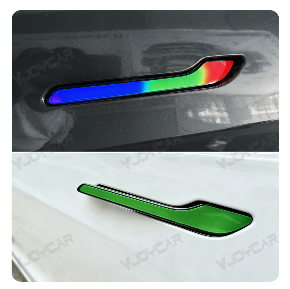 Wireless Auto Present Door Handle Exterior Accessories for Tesla Model 3 Y 2021 2023 2026 RGB Opening Welcome Light