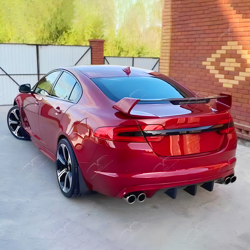Car Rear Bumper Rear Spoiler Body Kit Decorative Accessories Suitable for Jaguar XF Spoiler 2008-2015 Body Kit Modified RS Style