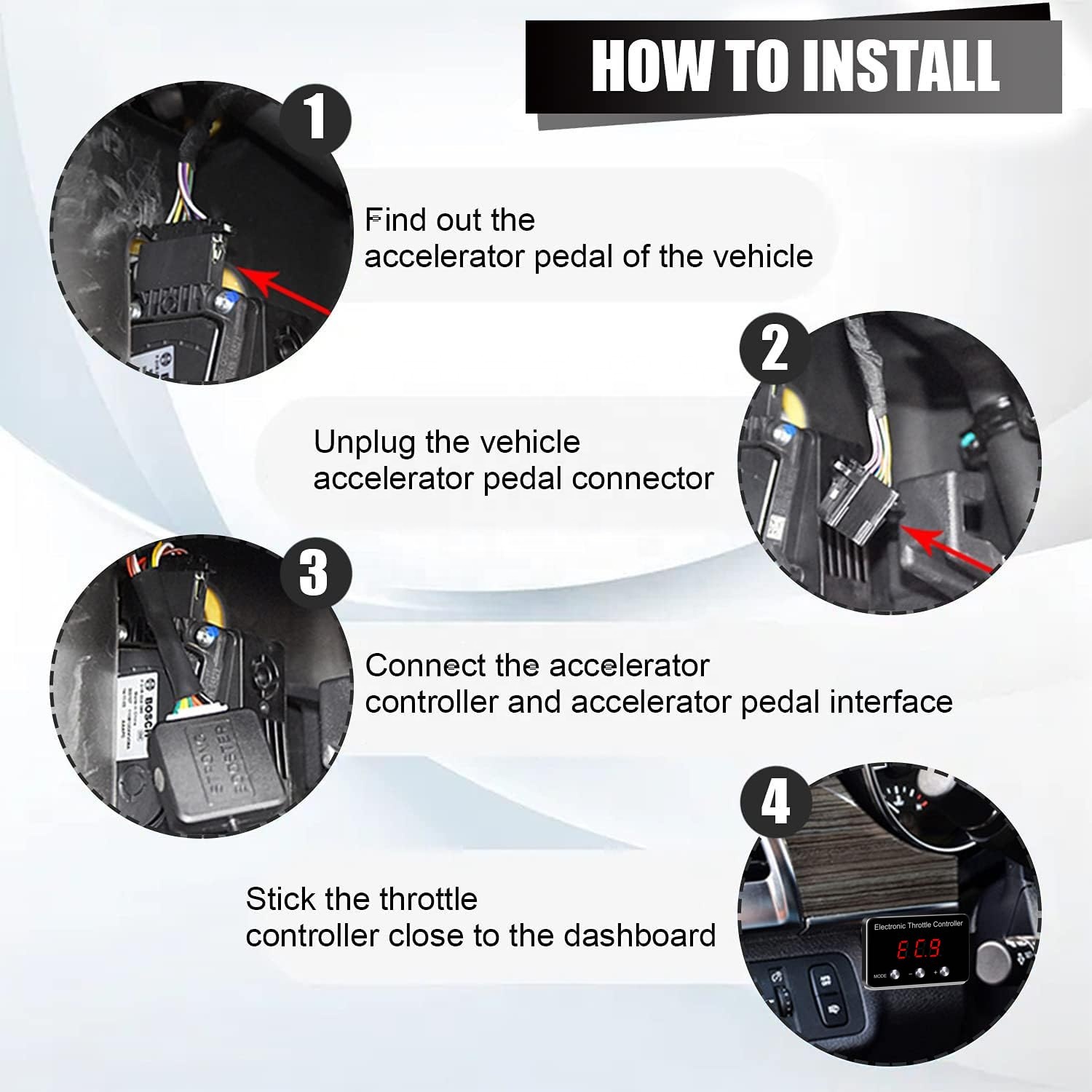 Electronic Throttle Response Controller 9 Drive Fit for GMC Accelerator Pedal Controller for Chevrolet / Cadillac / Opel Vehicle