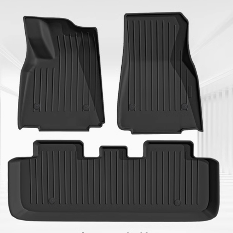 New Design Injection Molding Carpet Car Mat Piano Texture All Weather Floor Mat for Tesla MODEL Y Interior Accessories